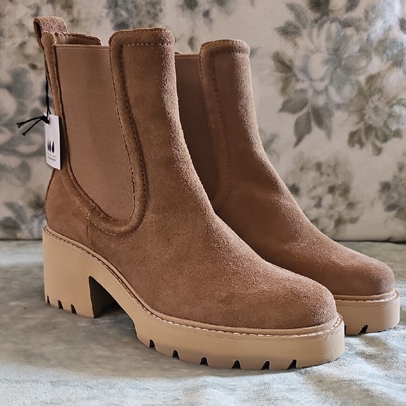 Dolce Vita Shoes - Dolce Vita Waterproof Women's Tan Suede Ankle Boots